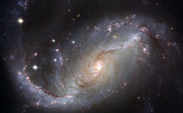 A picture of the spiral galaxy ngc 1 0 9 7.