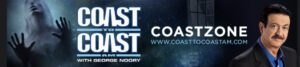 A banner with the words coast to coast written in it.